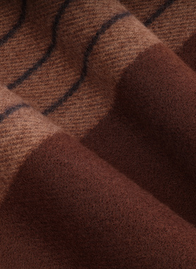 Brązowy szalik męski w paski