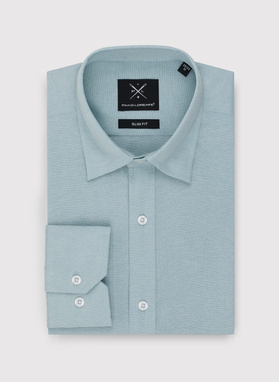 Zielona bawełniana koszula męska