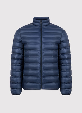 Krótka pikowana kurtka w kolorze granatowym