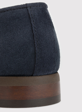 Granatowe mokasyny męskie