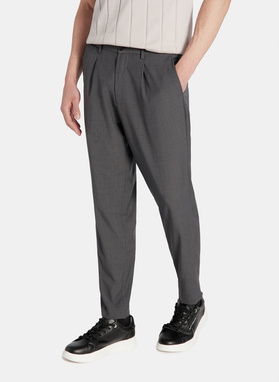 Szare casualowe spodnie męskie