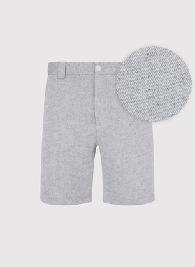 Szare szorty męskie z lnem
