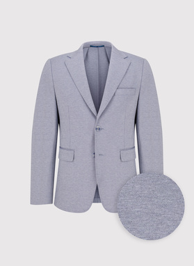 Dzianinowa marynarka w kolorze niebieskim