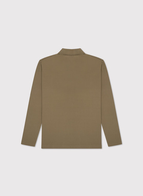 Oliwkowe polo longsleeve