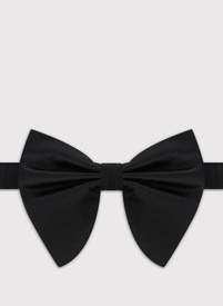 Elegancka czarna mucha męska