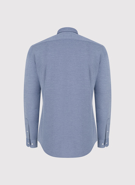 Niebieska koszula melanż