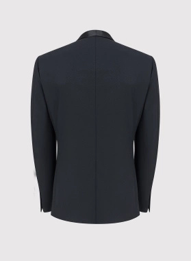 Ślubny smoking męski w kolorze czarnym