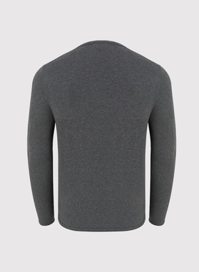 Szary kardigan męski