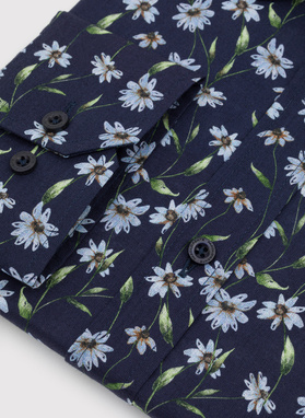 Bawełniana koszula w kwiaty