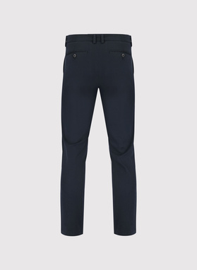 Granatowe spodnie chino z bawełną