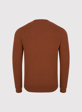 Rudy sweter męski