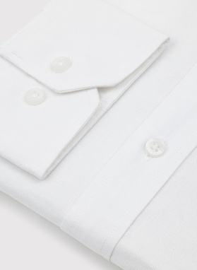 Biała bawełniana koszula męska