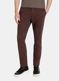 Brązowe spodnie chino z bawełną