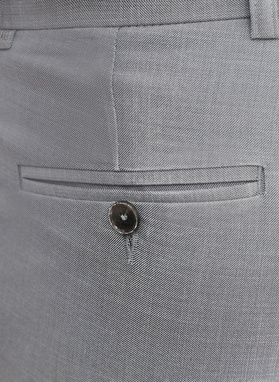 Szare spodnie ganiturowe