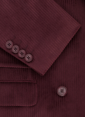 Sztruksowa dwurzędowa marynarka męska