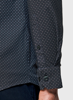 Koszula męska we wzór geometryczny