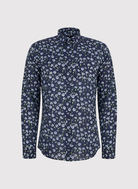 Bawełniana koszula w kwiaty