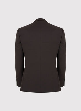 Brązowy garnitur męski