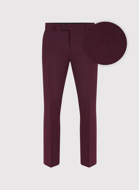 Bordowy garnitur męski