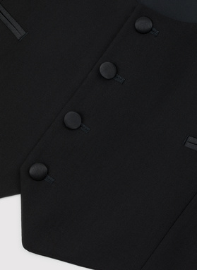 Jednorzędowa kamizelka smokingowa