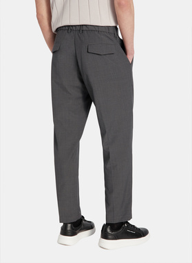 Szare casualowe spodnie męskie