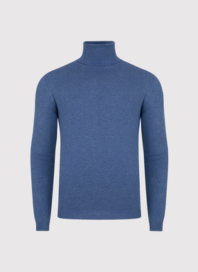 Golf męski w niebieskim kolorze