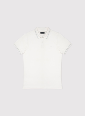 T-shirt polo w kolorze białym