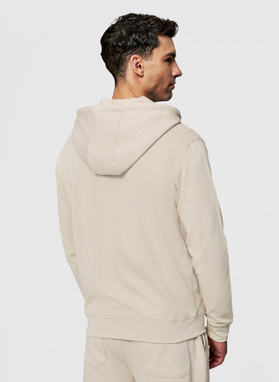 Beżowa bluza dresowa z kapturem