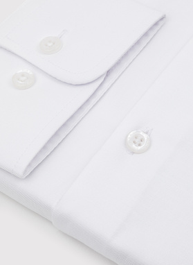 Biała bawełniana koszula męska