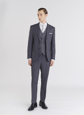 Szare eleganckie spodnie męskie