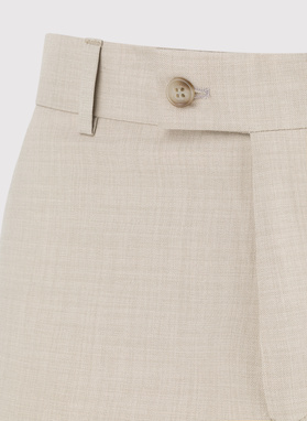 Beżowe spodnie ganiturowe