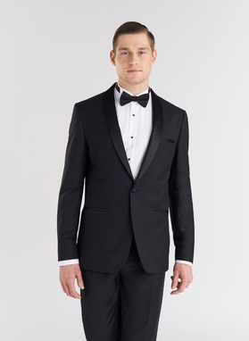 Czarny smoking męski