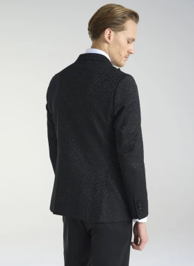 Ślubny żakardowy smoking męski