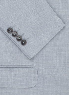 Szary garnitur męski