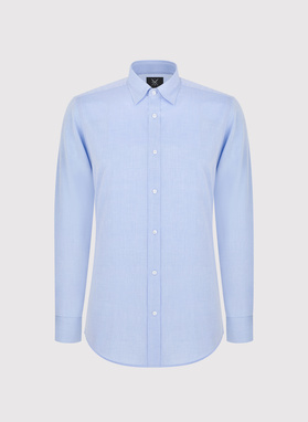 Gładka bawełniana koszula męska