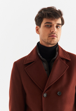Płaszcz męski rudy P22WF-7X-003-P-0