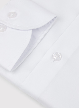 Biała koszula męska ze stójką