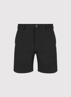 Czarne szorty męskie z bawełną