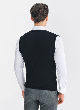 Bezrękawnik z dekoltem w serek