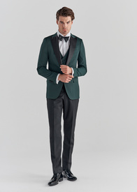 Zielony smoking męski