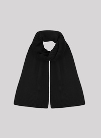 Czarny bawełniany szalik męski