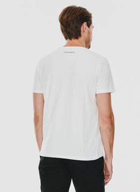 Biały gładki T-shirt Basic