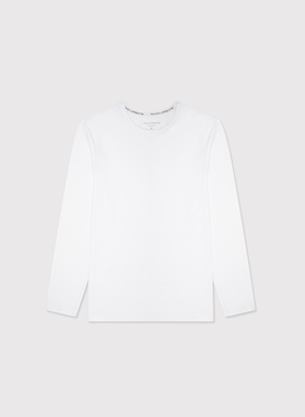 Męski longsleeve w białym kolorze, dwupak