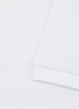 T-shirt polo w białym kolorze