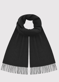 Wełniany czarny szalik