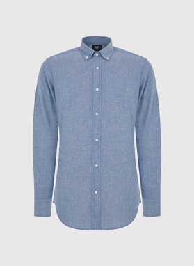 Koszula męska z kołnierzem na guziki