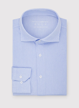 Niebieska koszula w prążek