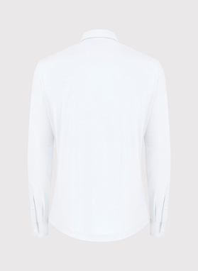 Biała koszula męska z długim rękawem