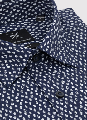 Casualowa koszula męska w mikrowzór