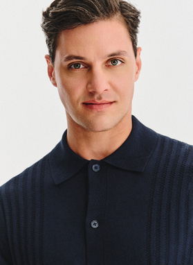 Bawełniany kardigan w kolorze granatowym